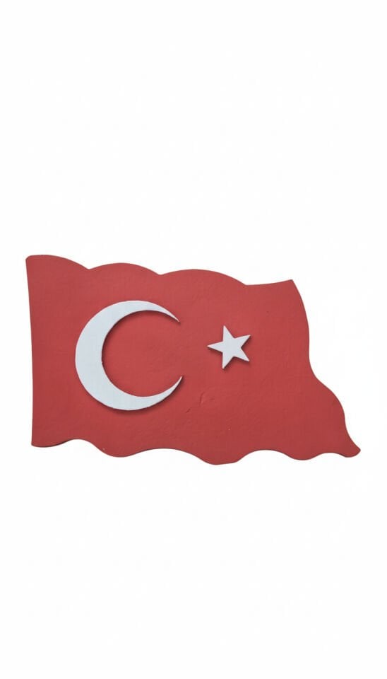 MİNİPOL TÜRK BAYRAĞI MOTİFİ BOYALI